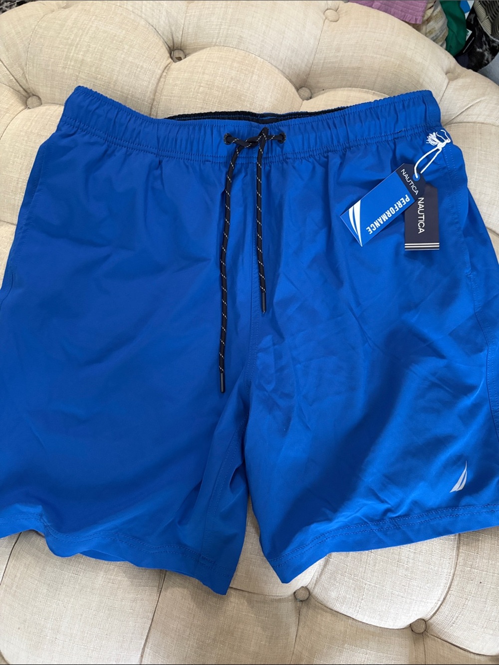 Nautica Blue Quick-Dry Men's Swim Board Shorts